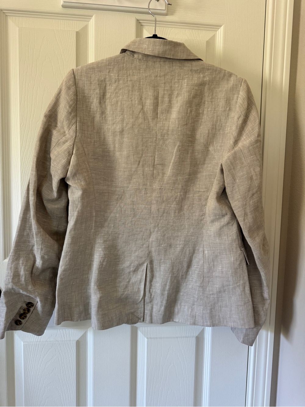 Quince 100% European Linen structured Blazer in flax - Picture 5 of 9